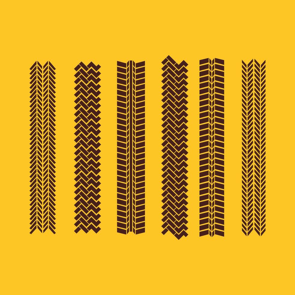 Tire Marks trendy magnificent amazing design useful Illustration colorful background vector