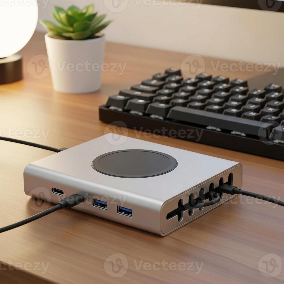 A desktop computer with a mouse and keyboard on it photo