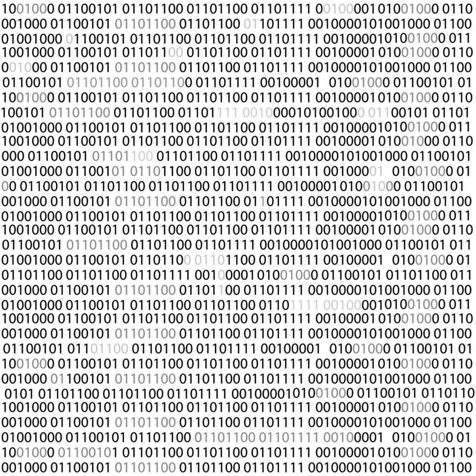 Binary code Computer matrix background. Futuristic steam screen from numbers 0 and 1 tech Hacker concept. vector