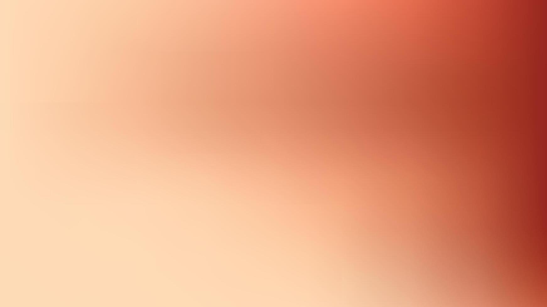 Soft gradient peach to deep red colors blending smoothly abstract orange vector