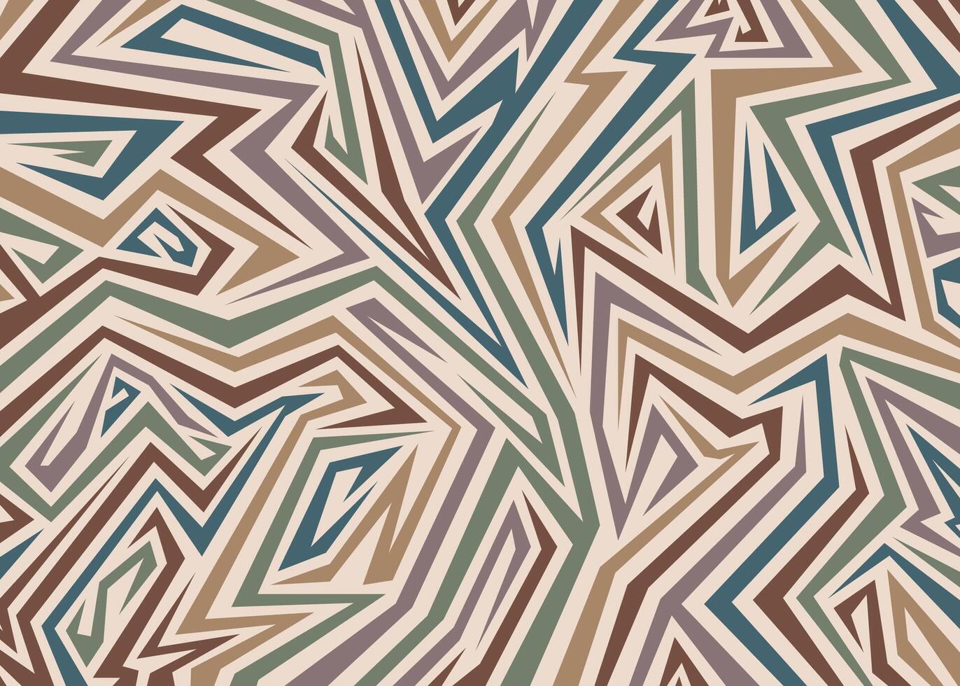 Retro Abstract geometric lines background vector