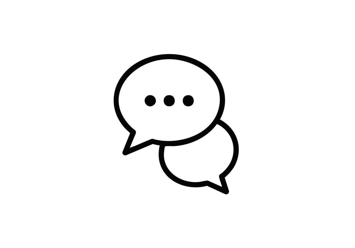 Engaging conversation bubbles for modern website design or social media marketing campaigns, promoting dynamic communication and instant feedback, clean and minimalist vector