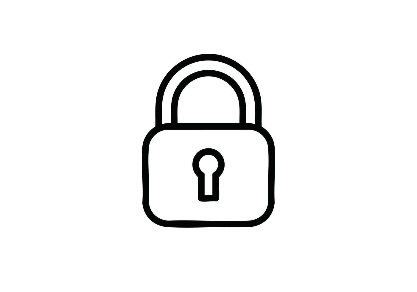Secure your digital world with this modern lock icon, a symbol of protection and privacy for website design and cybersecurity concepts vector