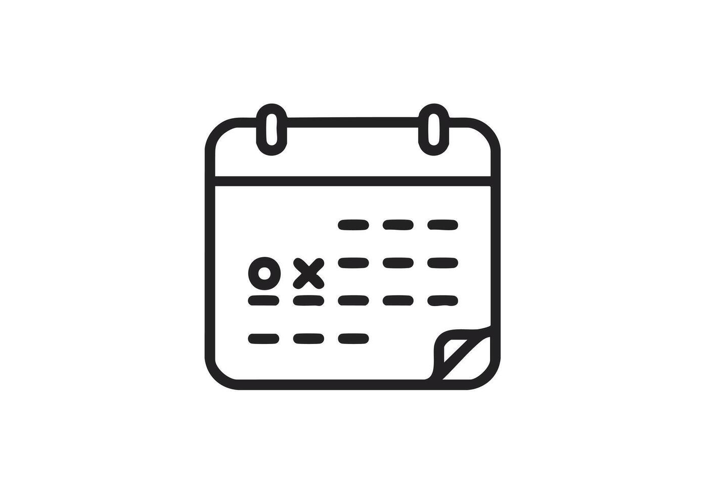 Never miss important dates with this minimal calendar icon, perfect for reminders, planning, and event management, keeping you organized vector
