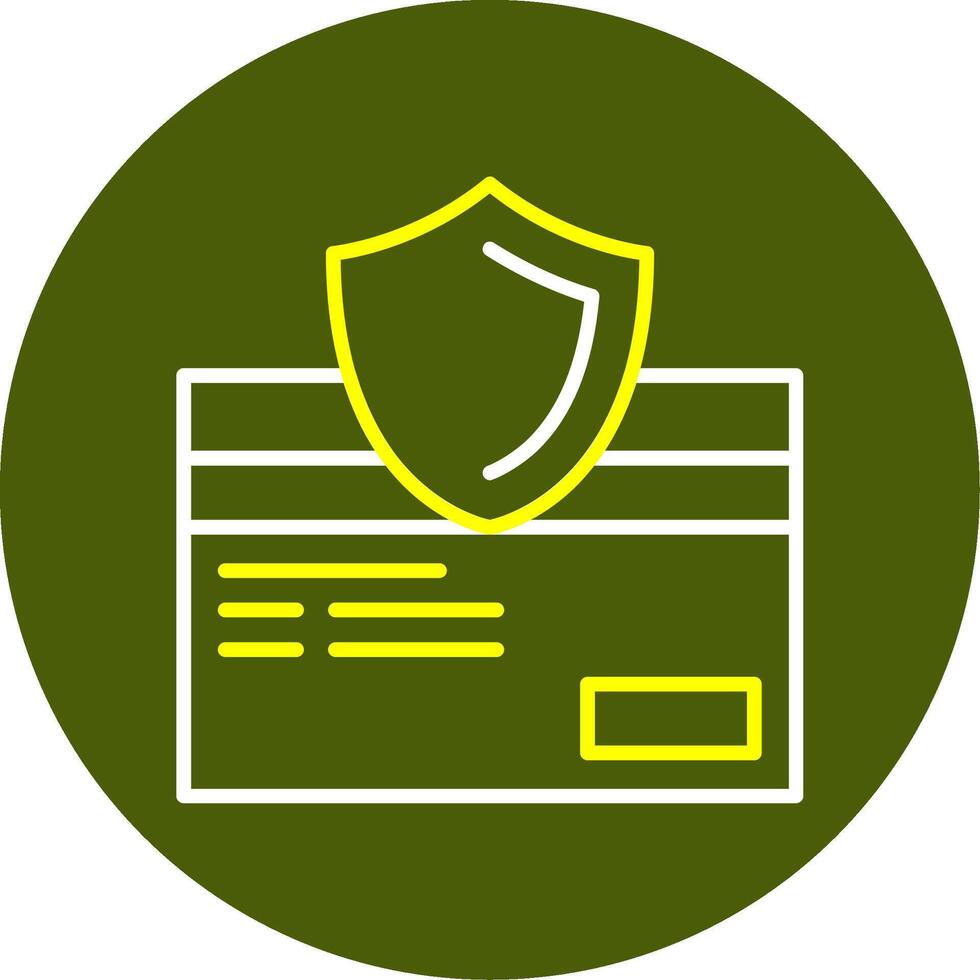 seguro revisa mínimo línea dos color icono vector