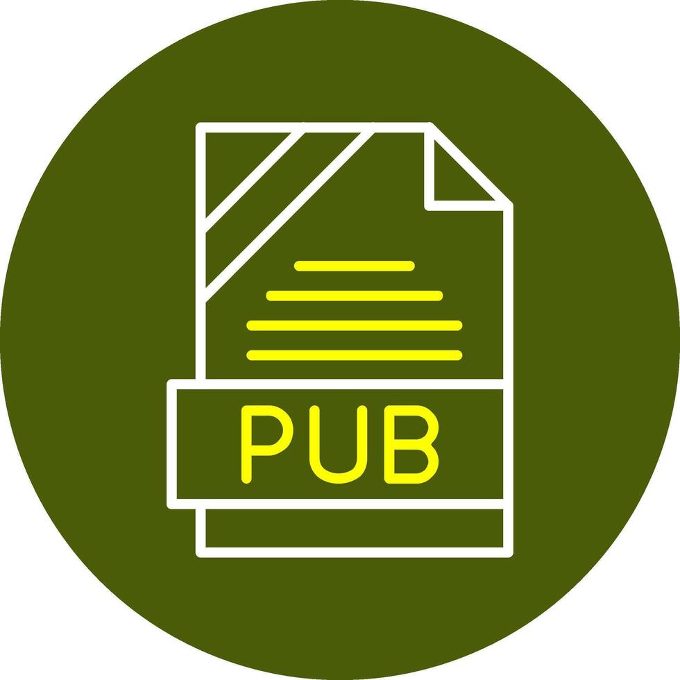 pub formato mínimo línea dos color icono vector