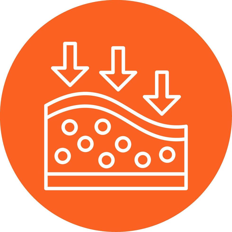 ortopédico apoyo colchón multi color circulo vector