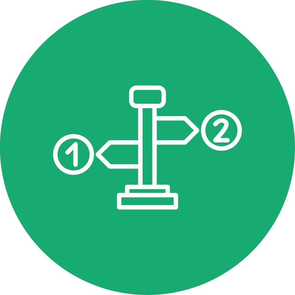 Step by Step Process Multi Color Circle vector