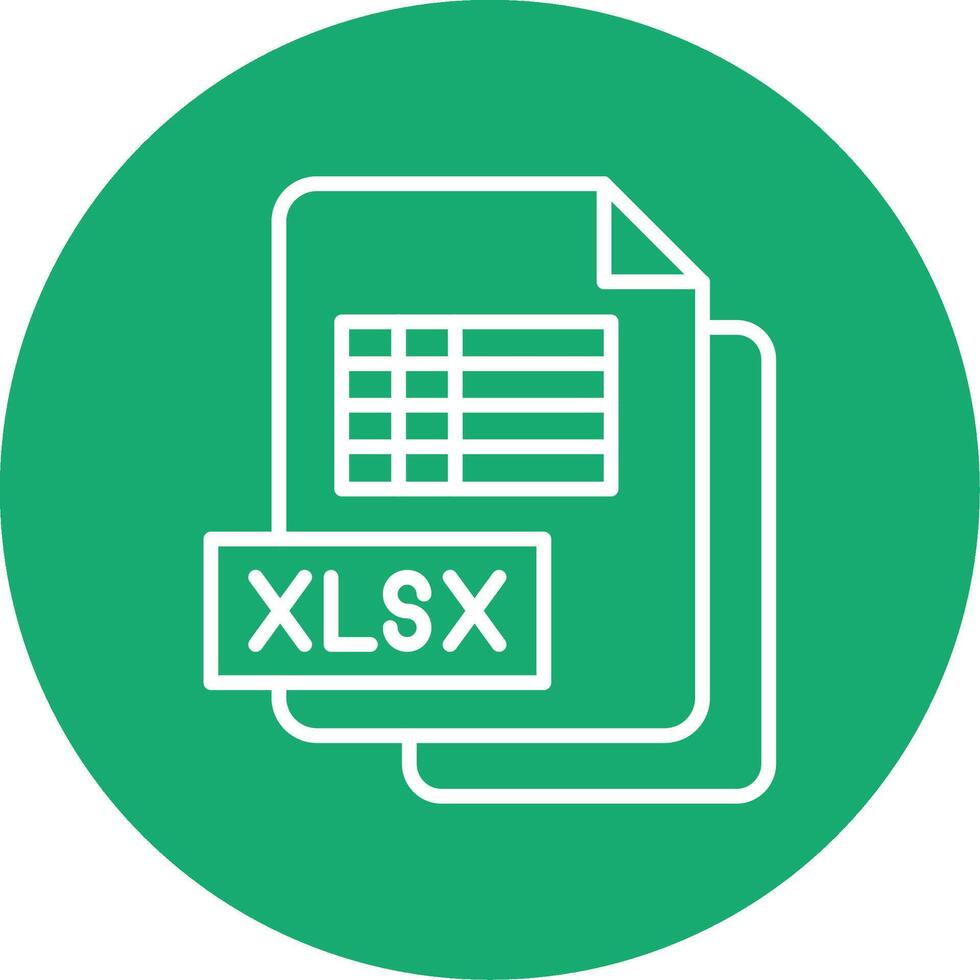 sobresalir xlsx sábana multi color circulo vector