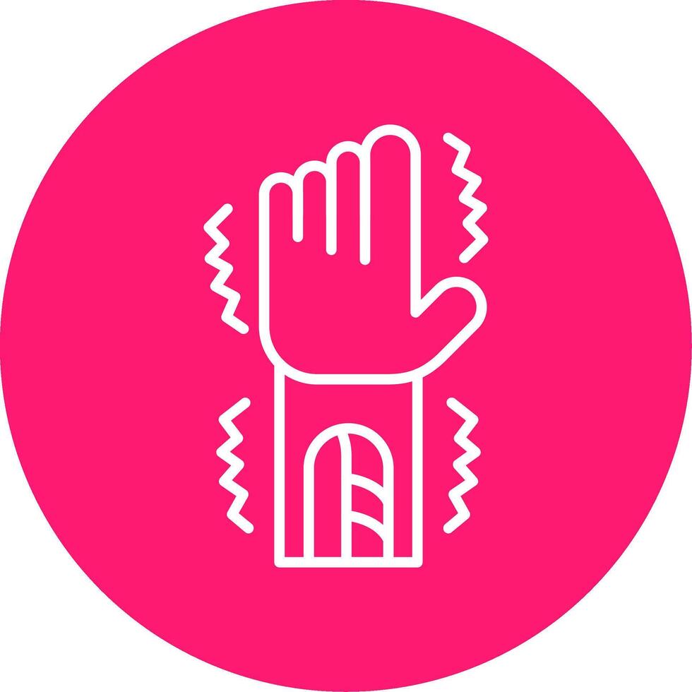 Muscle Tissue Structure Multi Color Circle vector