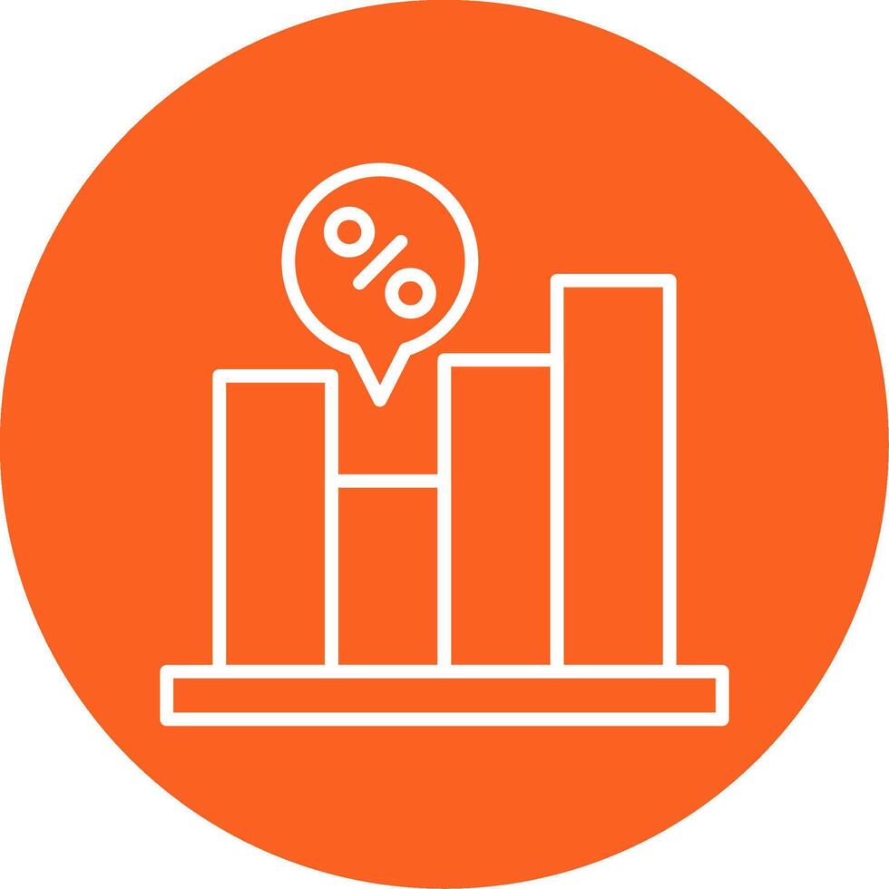 analítico datos grafico multi color circulo vector