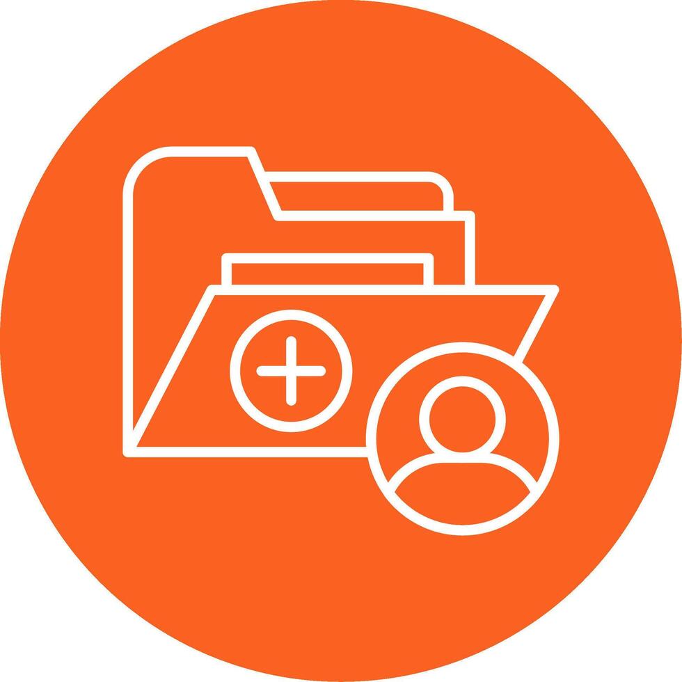 User Profile Folder Multi Color Circle vector