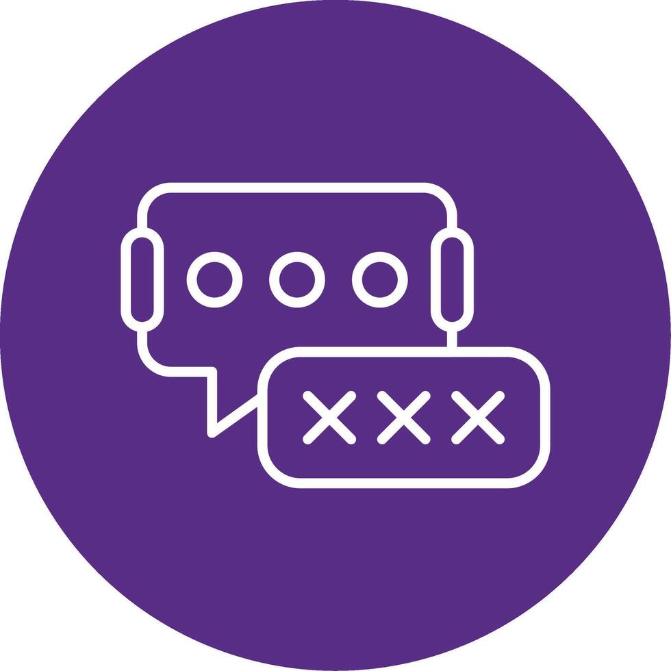 Secure Password Field Multi Color Circle vector