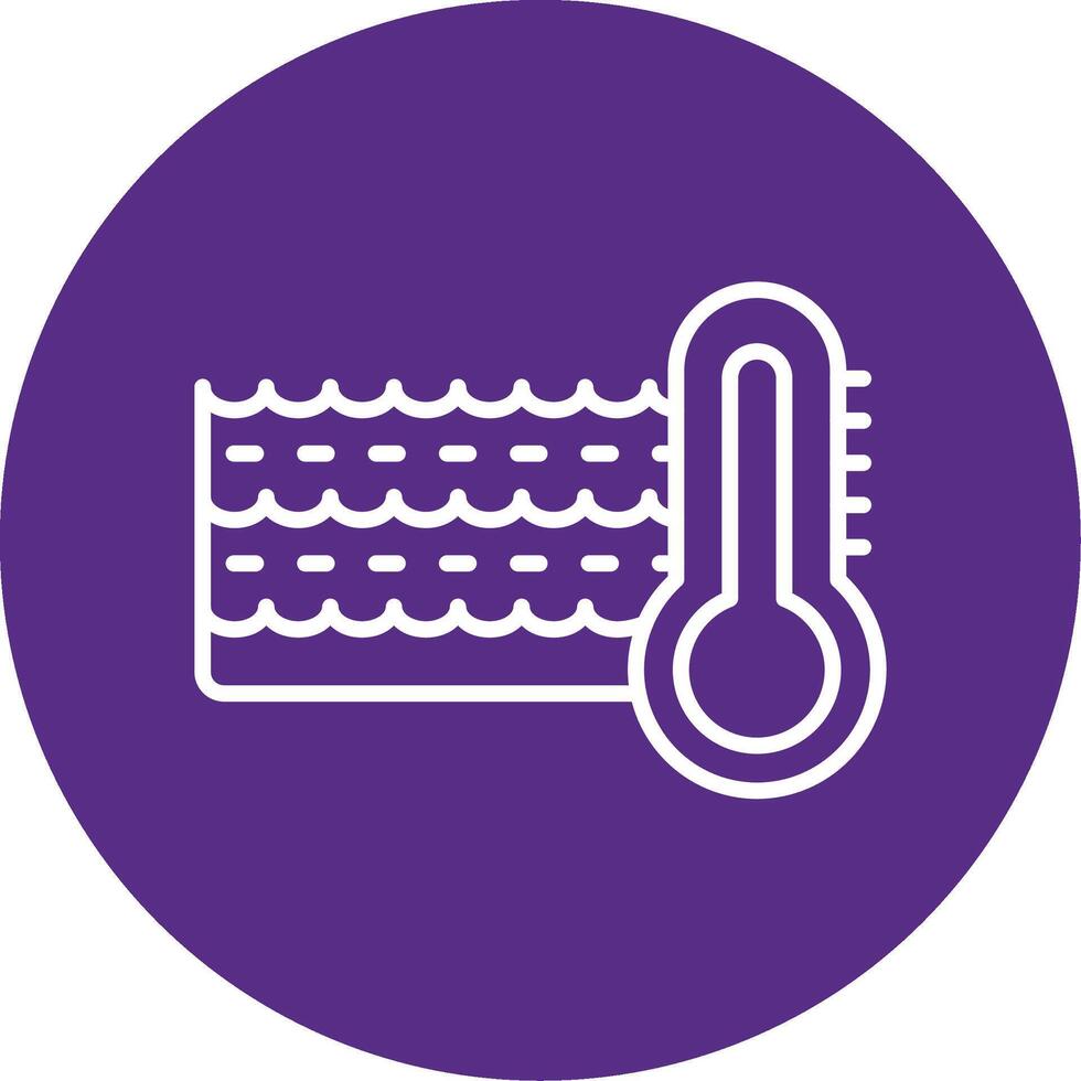 Measuring Water Temperature Scale Multi Color Circle vector