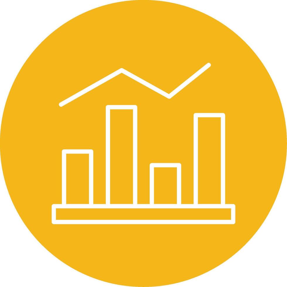 estadístico gráfico gráficos multi color circulo vector
