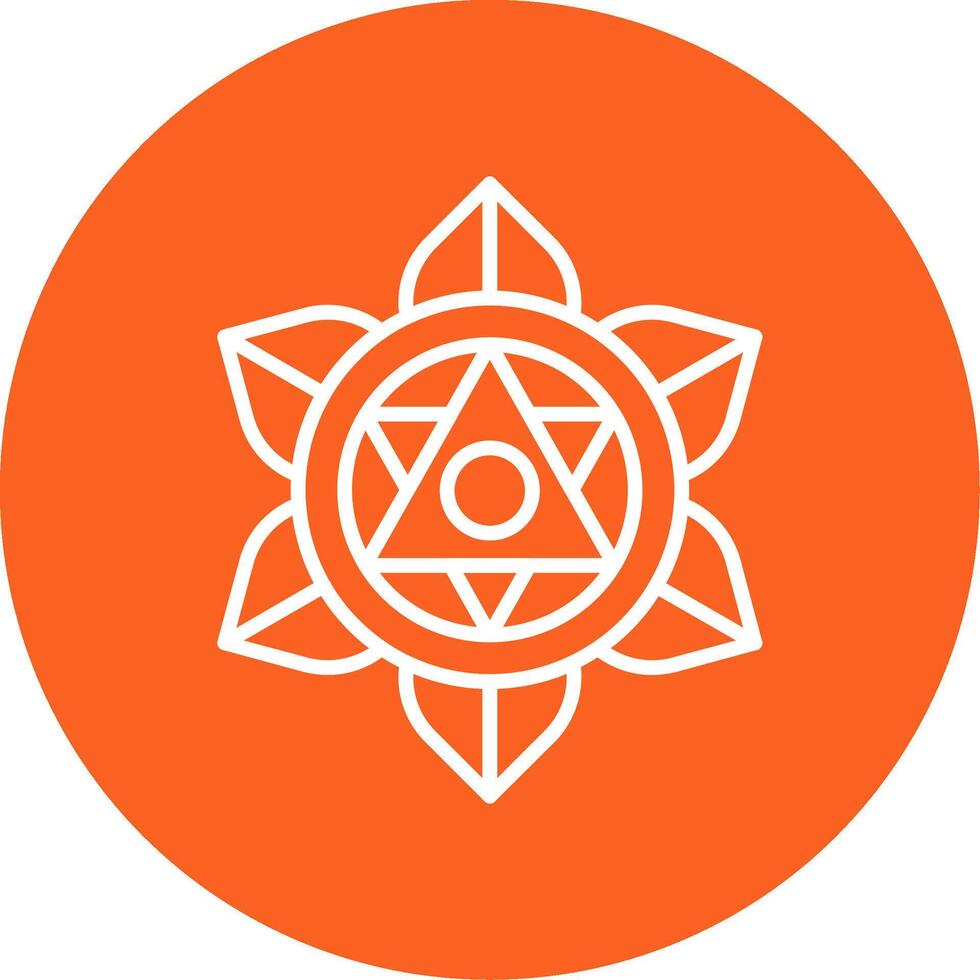 Solar Plexus Chakra Multi Color Circle vector