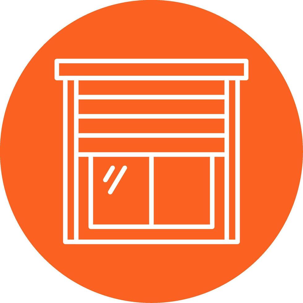 Glass Window Frame Multi Color Circle vector