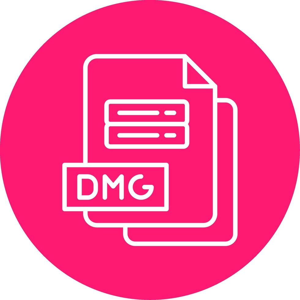 Mac DMG File Multi Color Circle vector