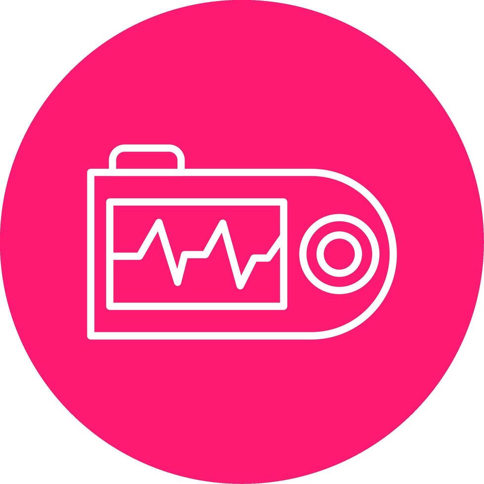 Pulse Oximeter Reading Multi Color Circle vector