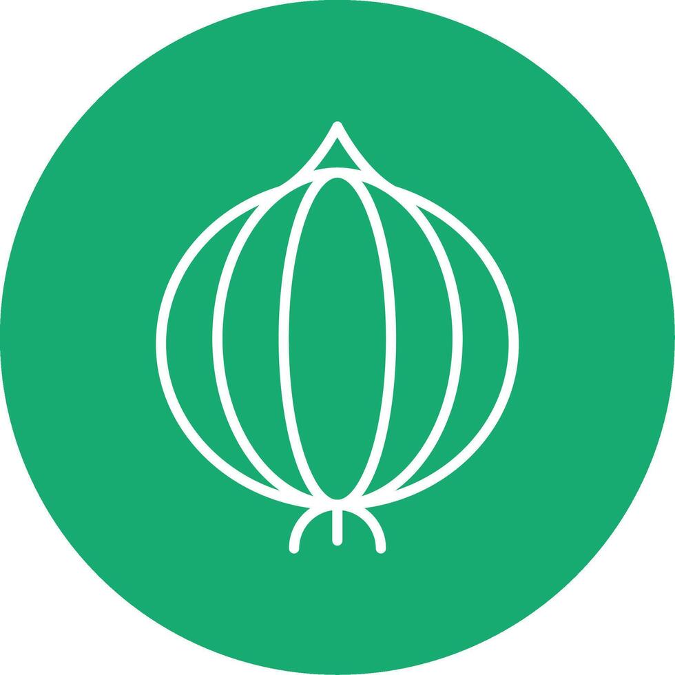 Fresco rojo cebolla multi color circulo vector