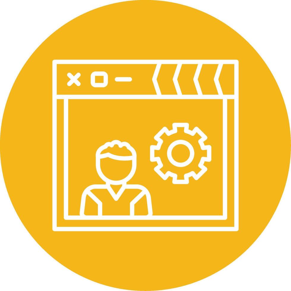 Current Work In Progress Multi Color Circle vector