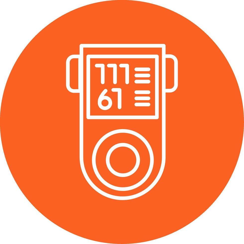 Oximeter Pulse Monitor Multi Color Circle vector