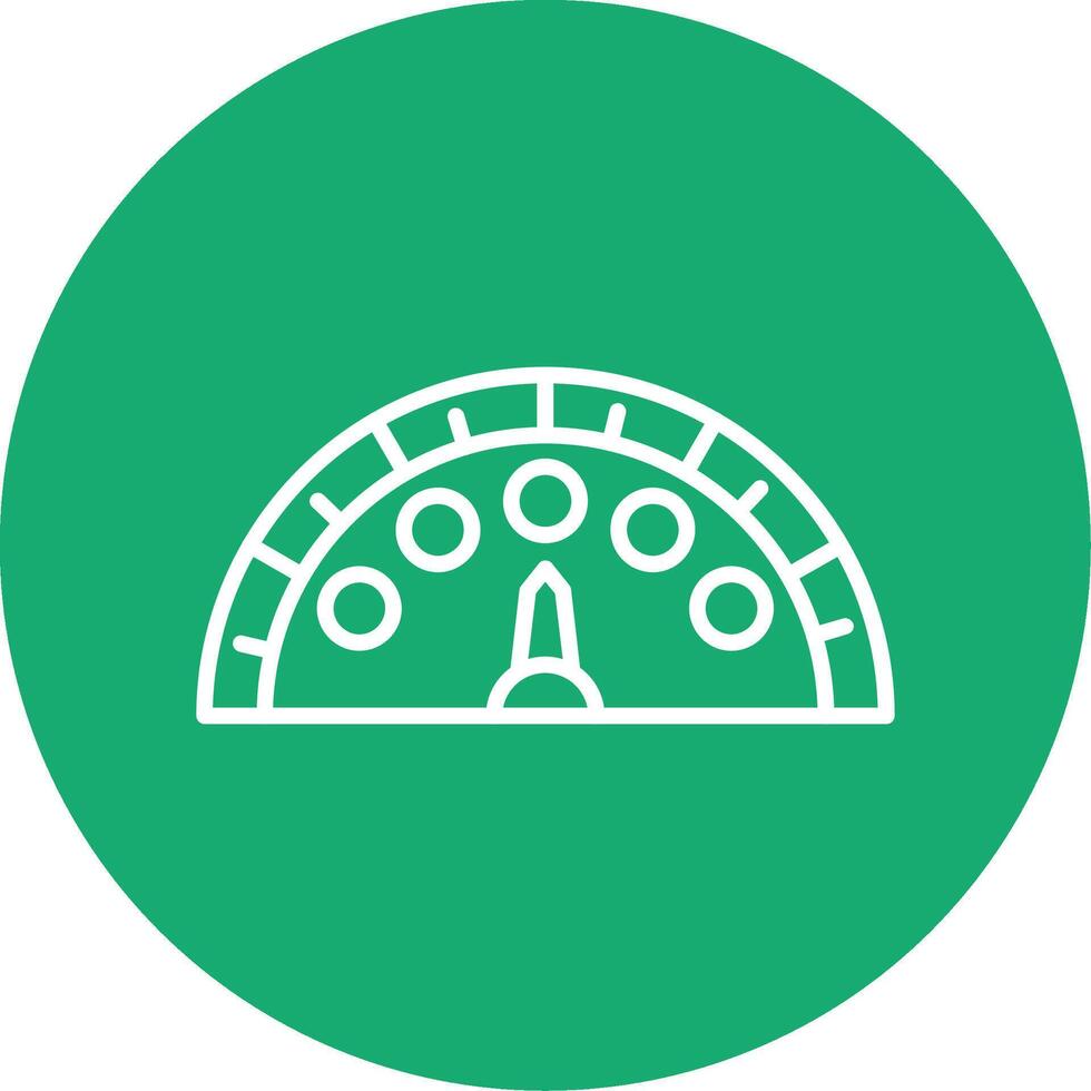 Vehicle Speedometer Dial Multi Color Circle vector