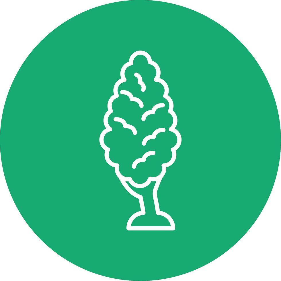 Generic Tree Icon Multi Color Circle vector