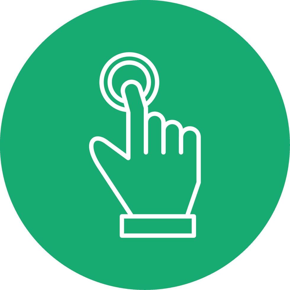 Tap Hand Motion Multi Color Circle vector