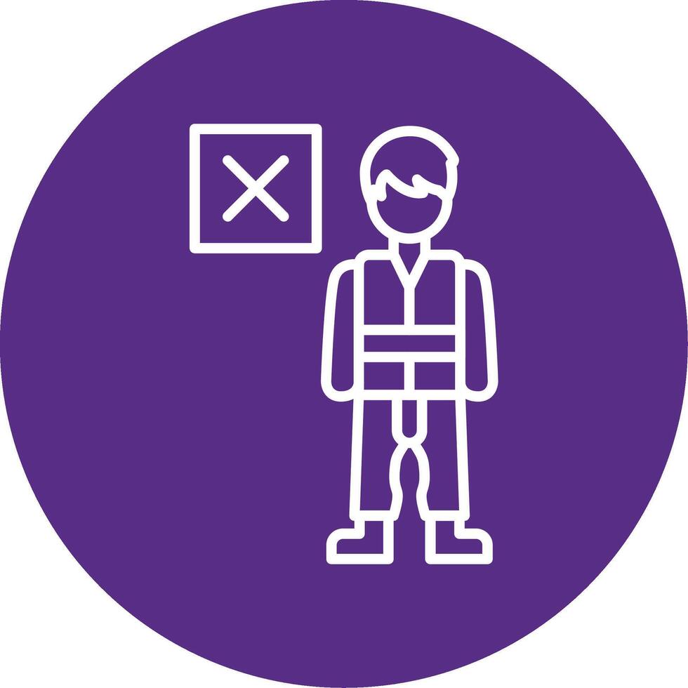 Harsh Disapproval Look Multi Color Circle vector