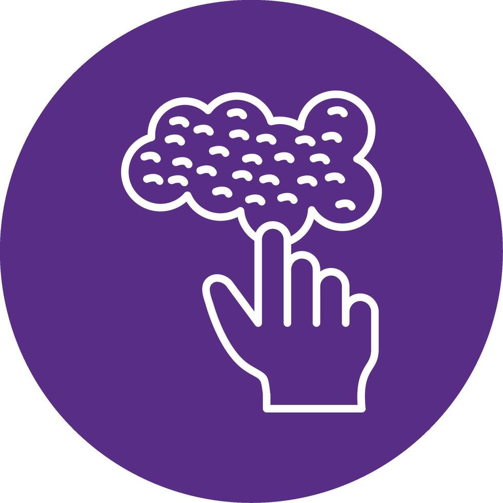 Slime Tactile Texture Icon Multi Color Circle vector