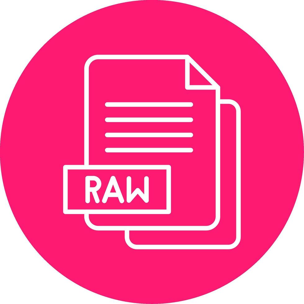 Raw Image File Multi Color Circle vector