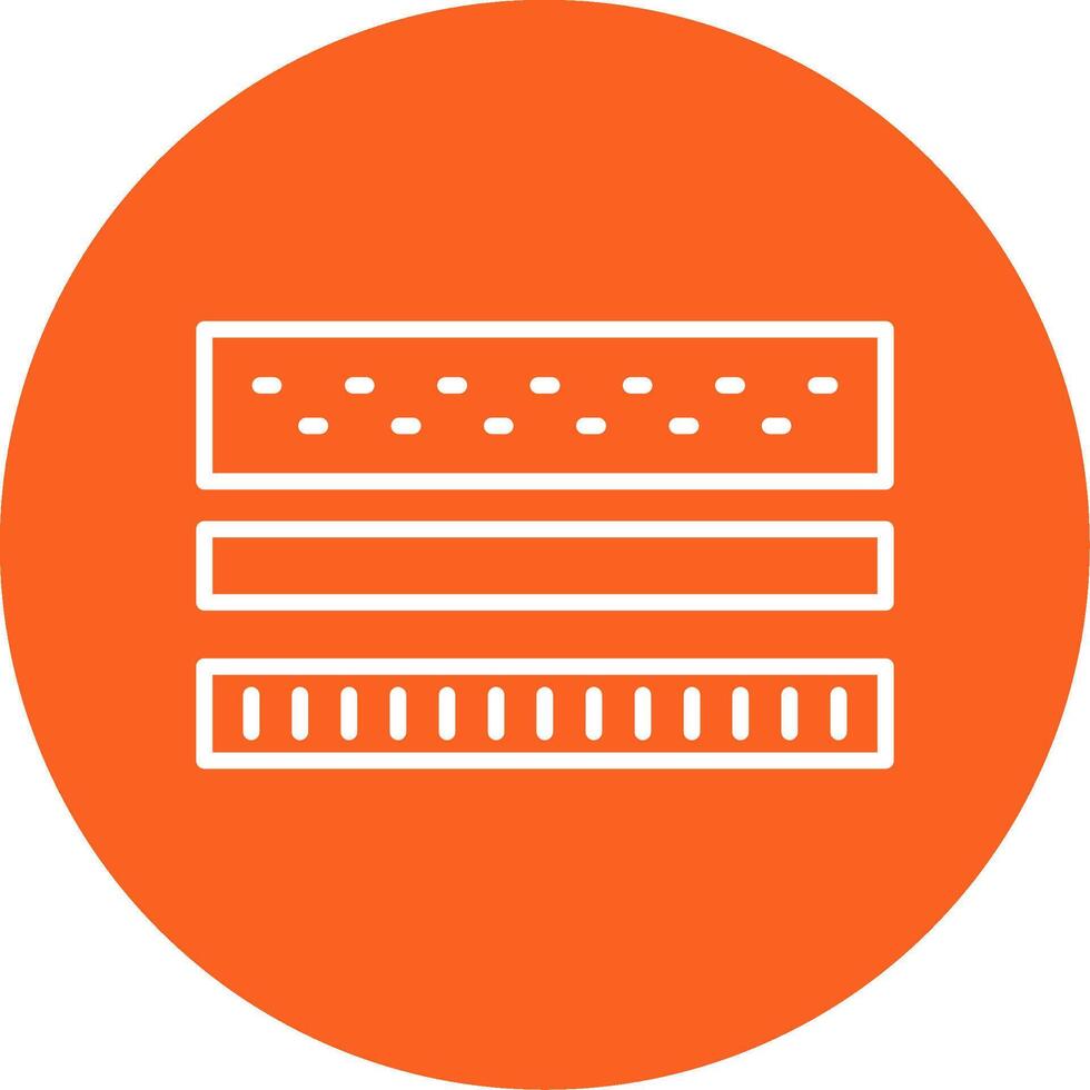 múltiple colchón capas multi color circulo vector