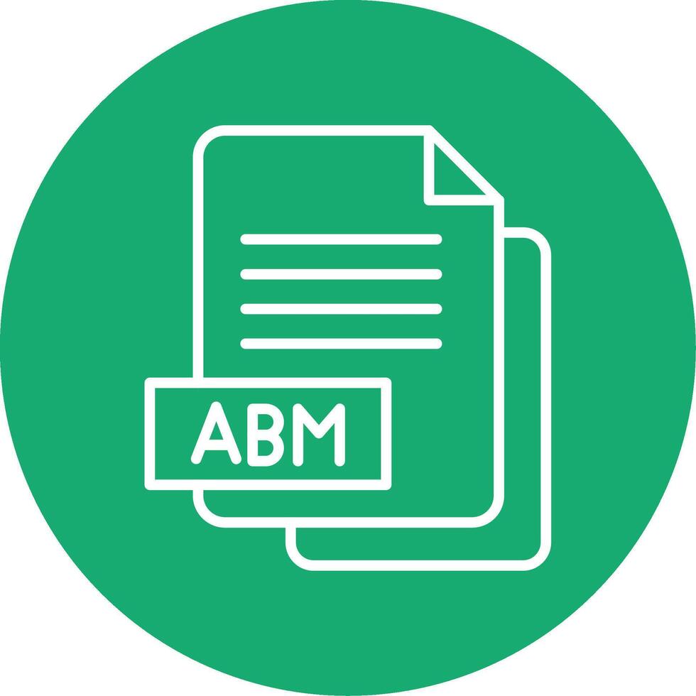 Abm Data File Multi Color Circle vector