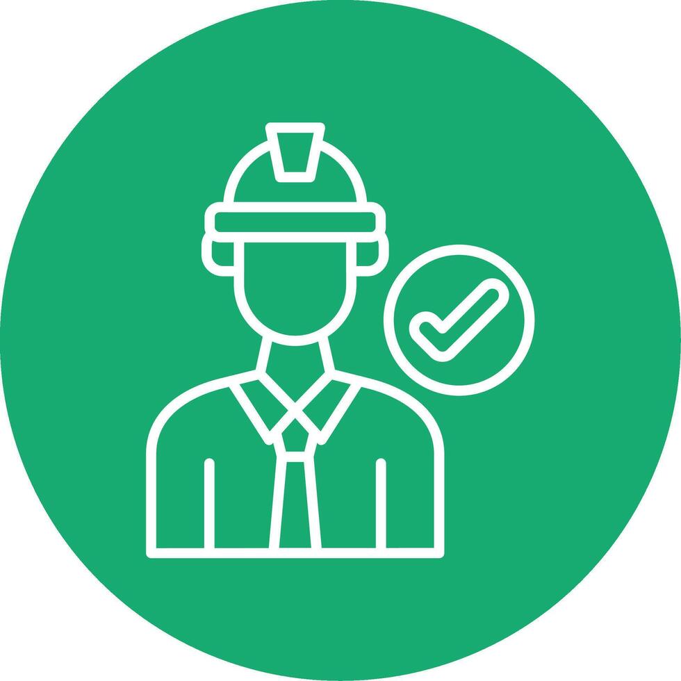 Quality Control Officer Multi Color Circle vector