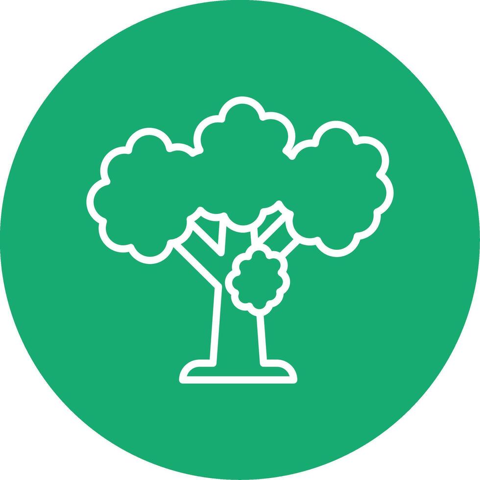 Giant Sequoia Tree Multi Color Circle vector