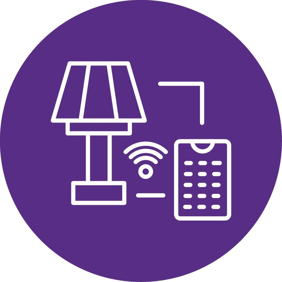 Modern Smart Lamp Multi Color Circle vector