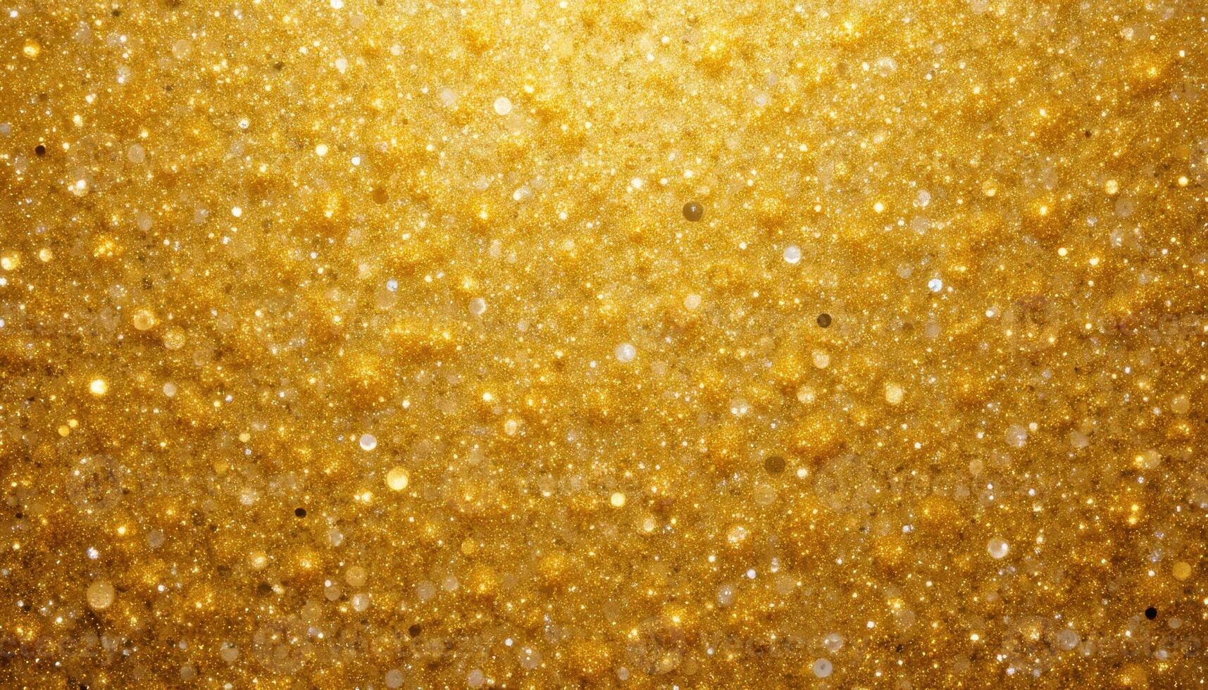 Sparkling Golden Background With Glittering Spots Creating a Vibrant Texture photo