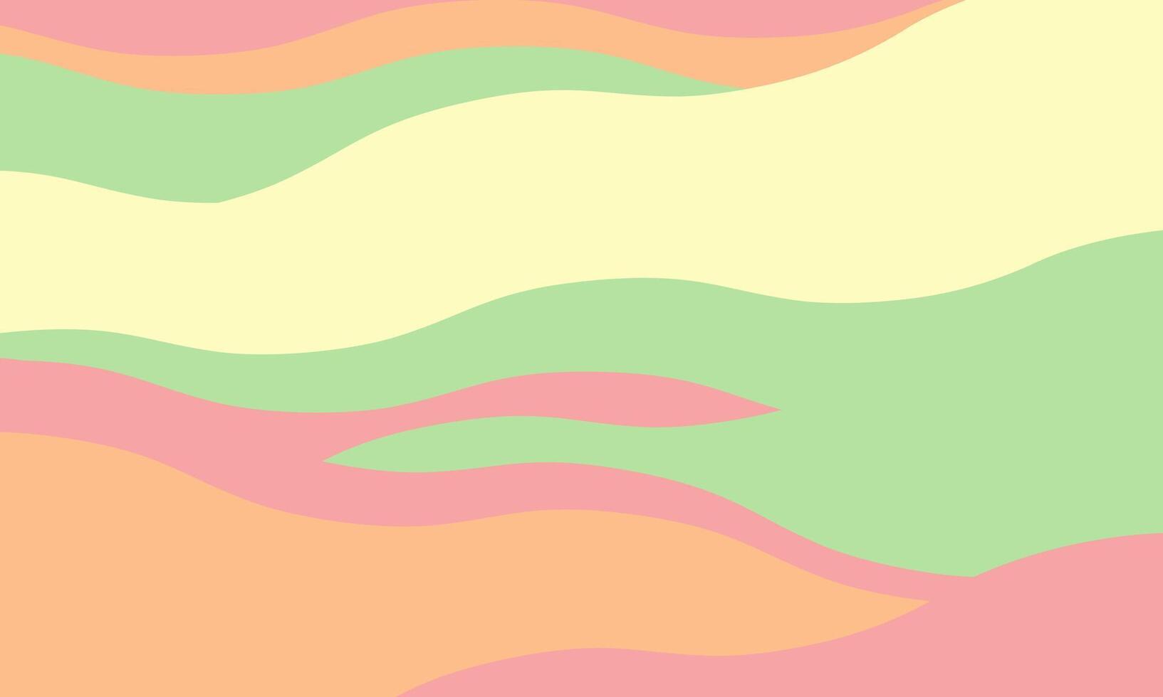 Serene pastel wave abstract background. Ideal for websites, social media, presentations, and branding. Evokes calm, happiness, and summer vibes. vector