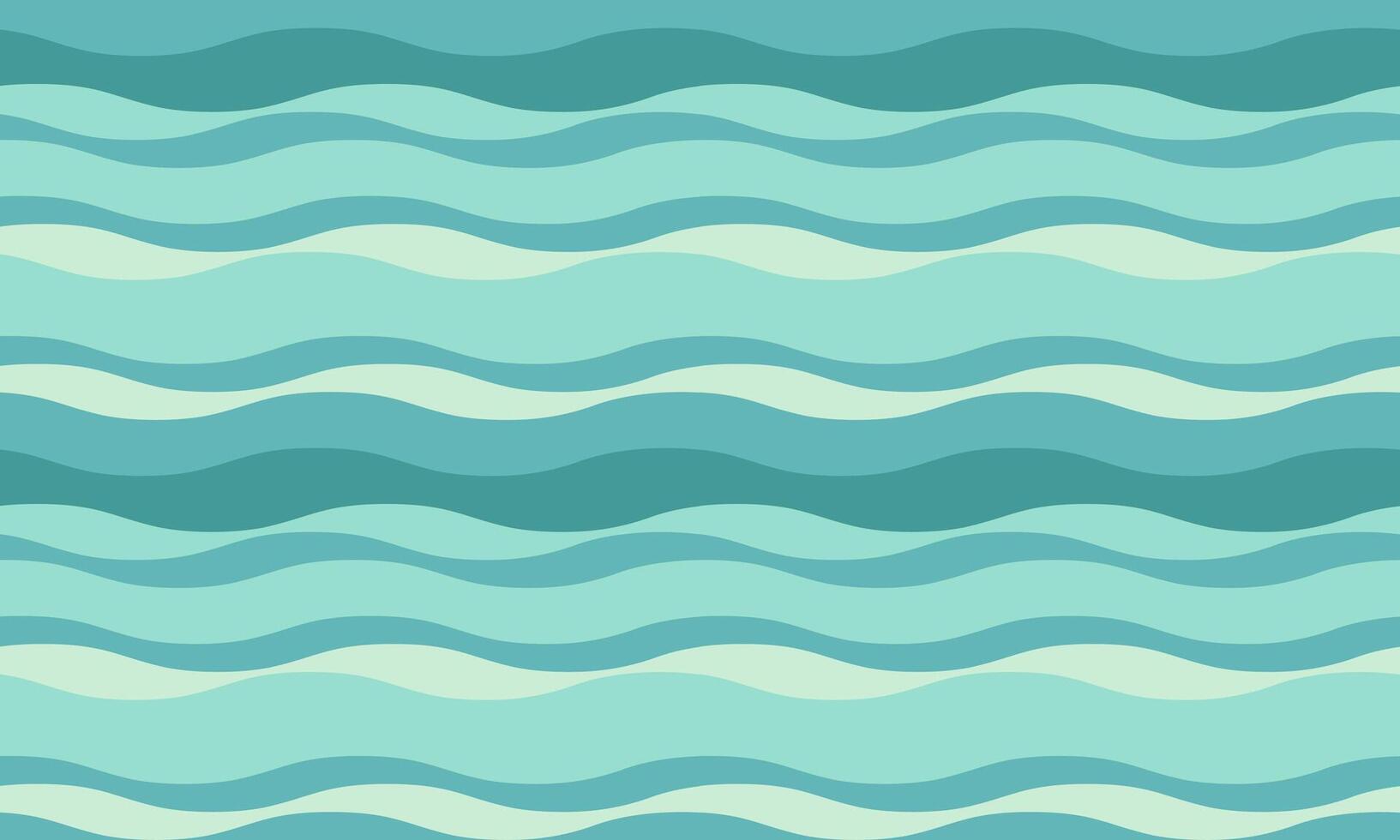 Serene teal wave pattern. Abstract, calming design perfect for backgrounds, websites, or textile prints. Evokes peace, tranquility, and the fluidity of nature. vector