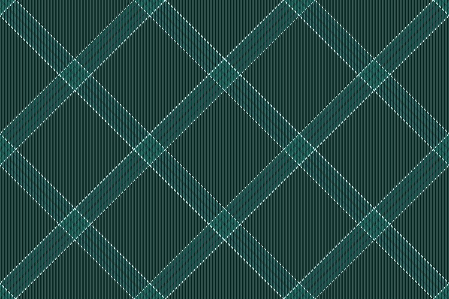 Classic tartan pattern with emerald green hues and intersecting lines. Ideal for backgrounds, textiles, or sophisticated graphic designs, adding a touch of tradition. vector