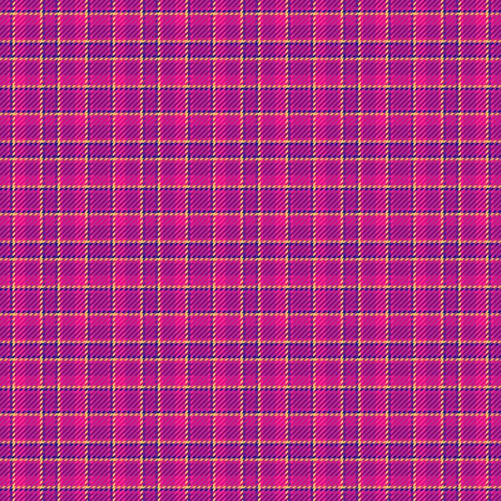 Vibrant, colorful plaid pattern. Tartan fabric texture with a modern color scheme. Use for backgrounds, textiles, fashion designs, and festive projects. vector