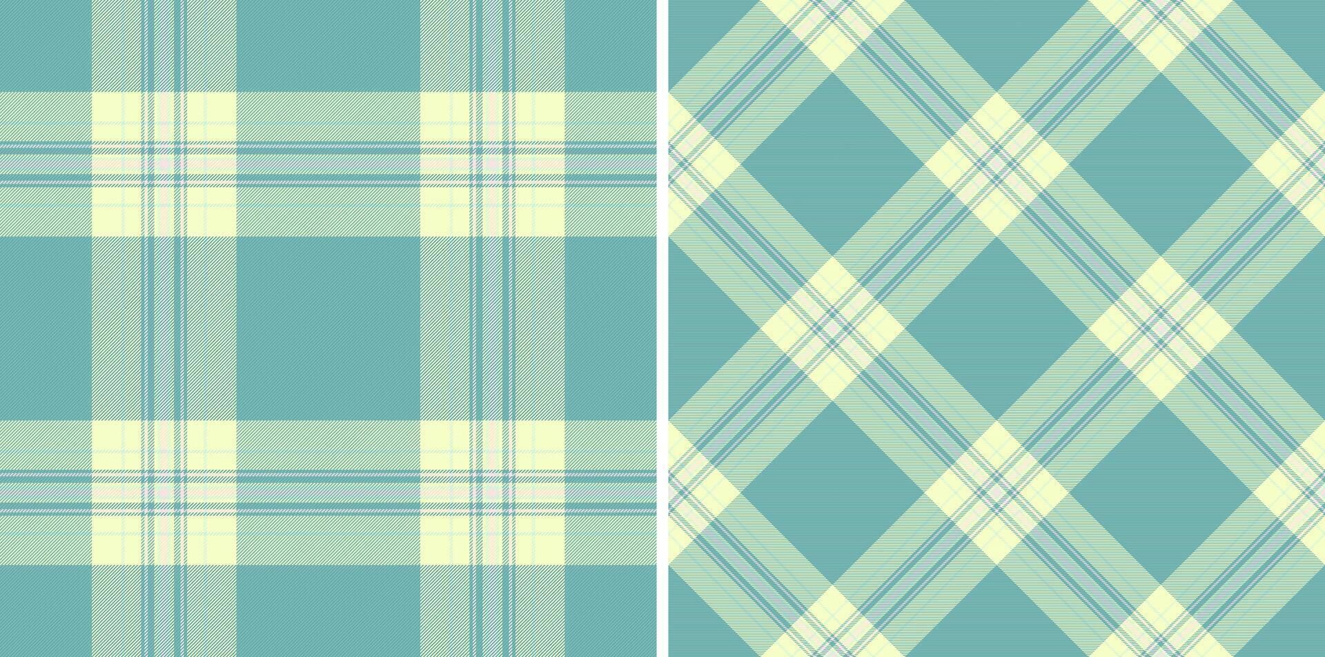 Plaid check of pattern seamless tartan with a background textile fabric texture. Set in spring colors. Wide grid patterns in modern fashion. vector