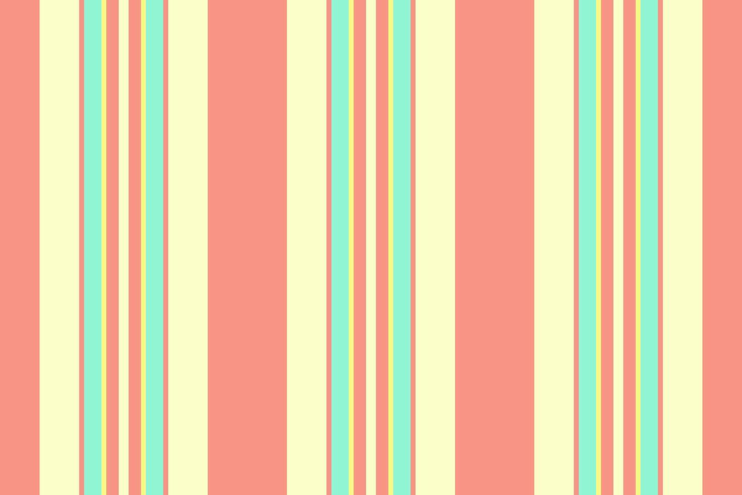Styling fabric stripe, factory textile pattern lines. Floor vertical background texture seamless in red and lemon chiffon colors. vector