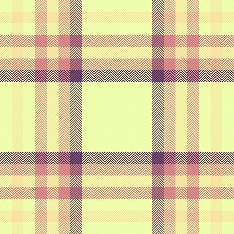 Hunter texture background seamless, contour tartan textile. Direct plaid check pattern fabric in lime and light colors. vector