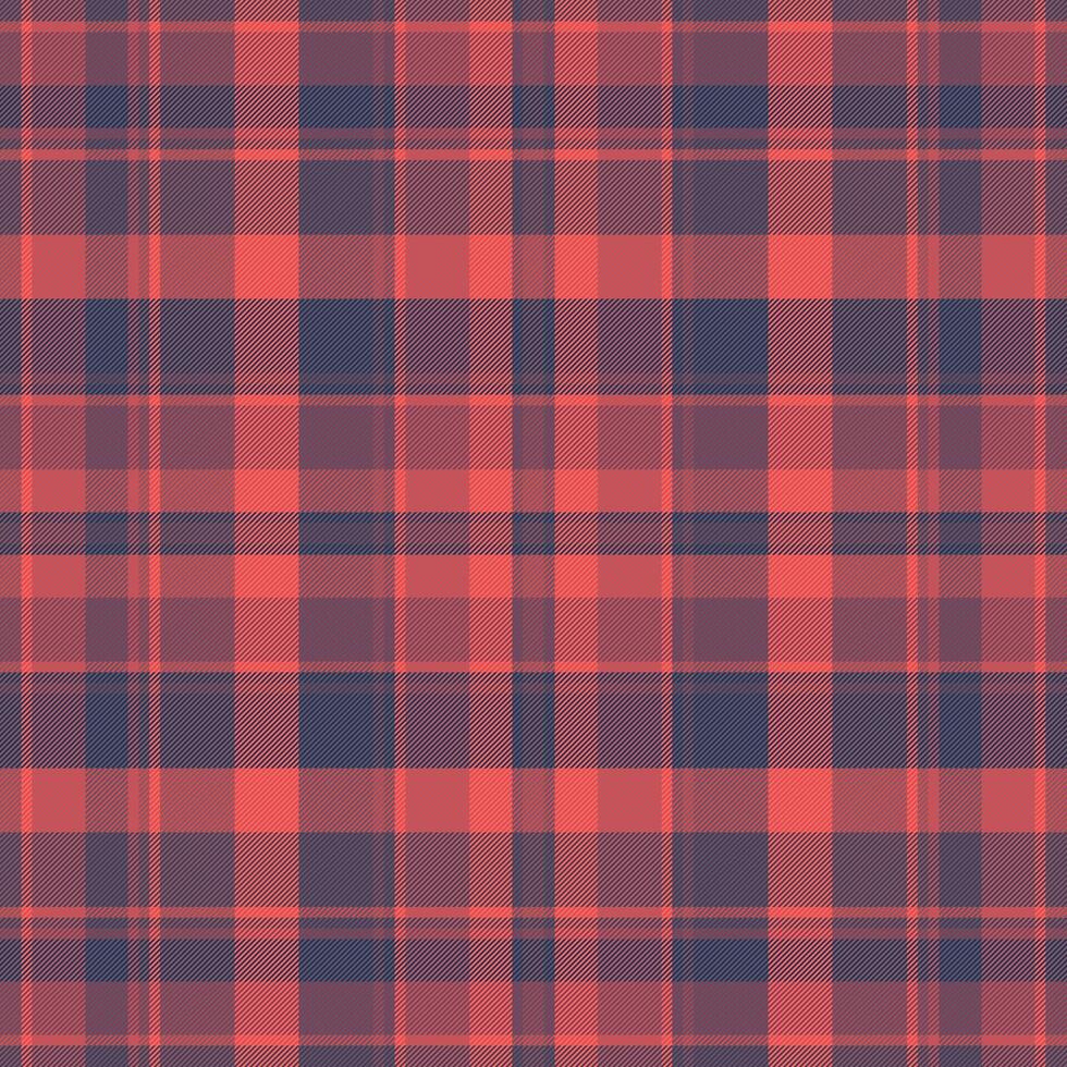 Classic red and navy plaid pattern. A versatile, timeless textile design. Ideal for backgrounds, apparel, or adding a touch of rustic warmth. Seamless and stylish. vector