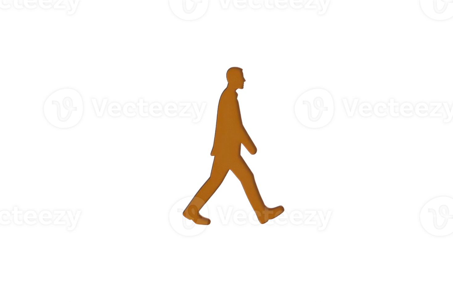 A silhouette of person walking, depicted in minimalist style with solid color against plain background, conveying sense of movement and simplicity png