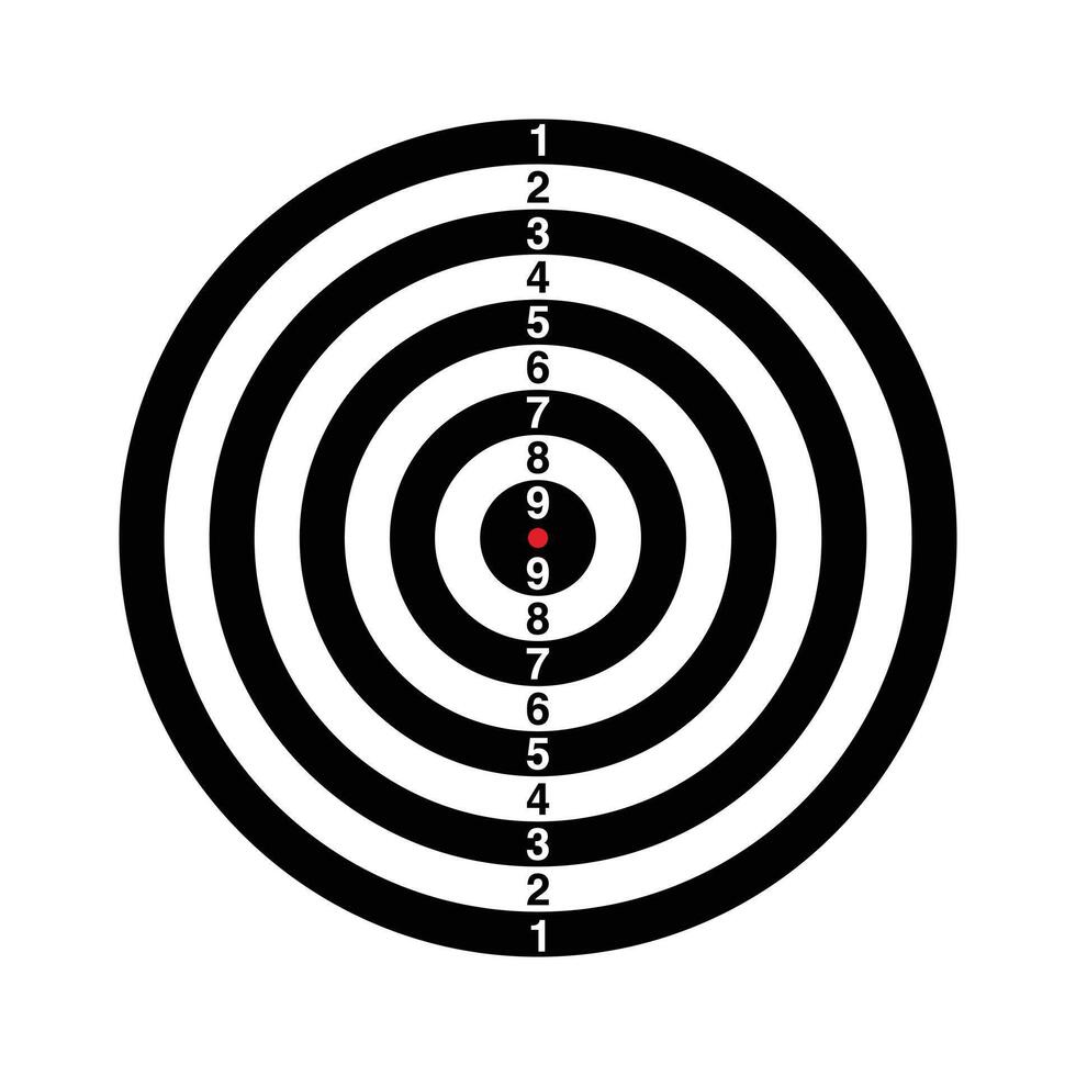 target dart board element vector