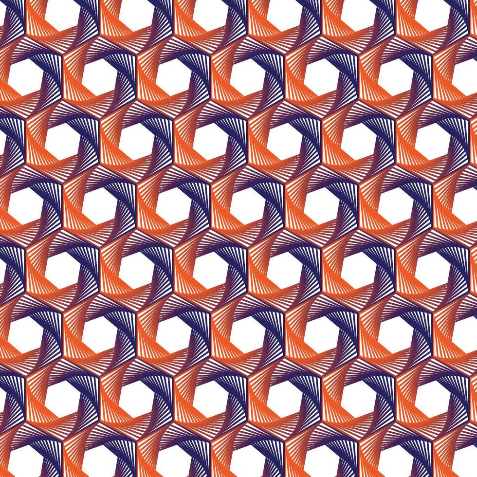 Geometric Optical Illusion Pattern Design vector