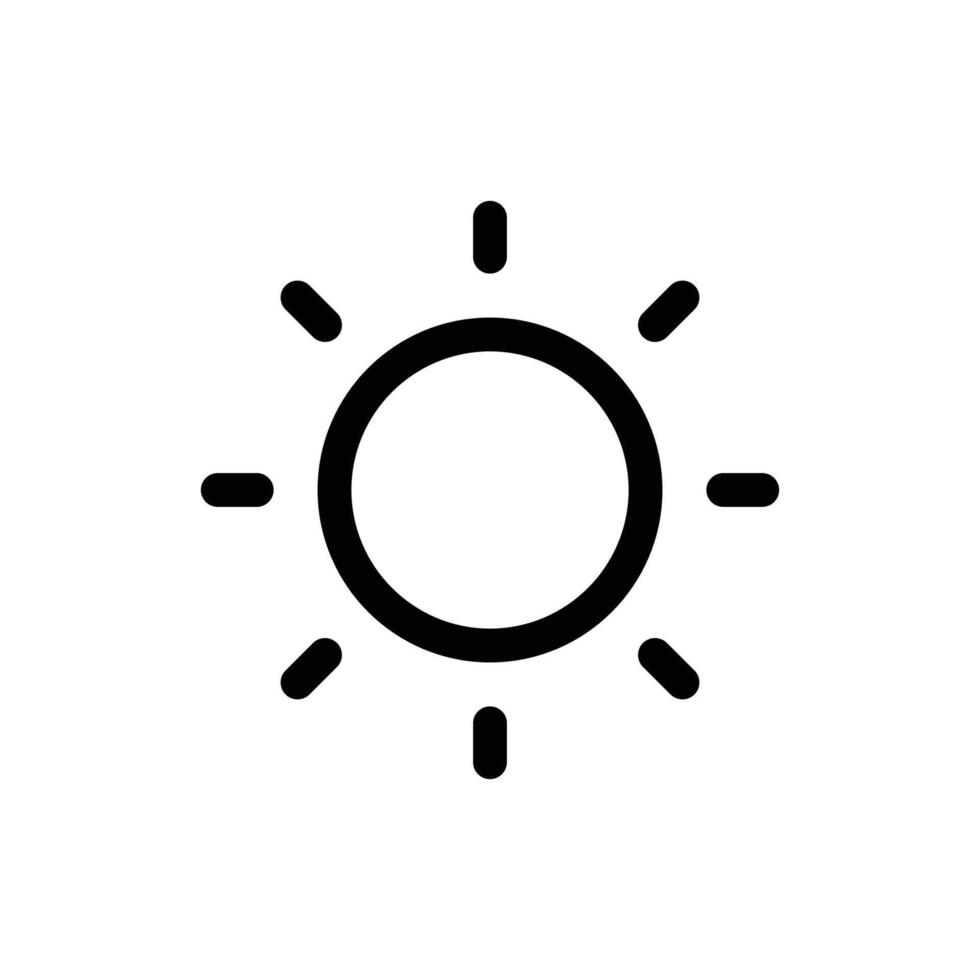 Brightness outline icon design good for web or mobile app vector